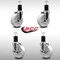 Service Caster 5'' SS Nylon Wheel Swivel 1-3/4'' Expanding Stem Caster Set 2 Brakes, 4PK SCC-SSEX20S514-NYS-2-TLB-2-134 - alternate 2
